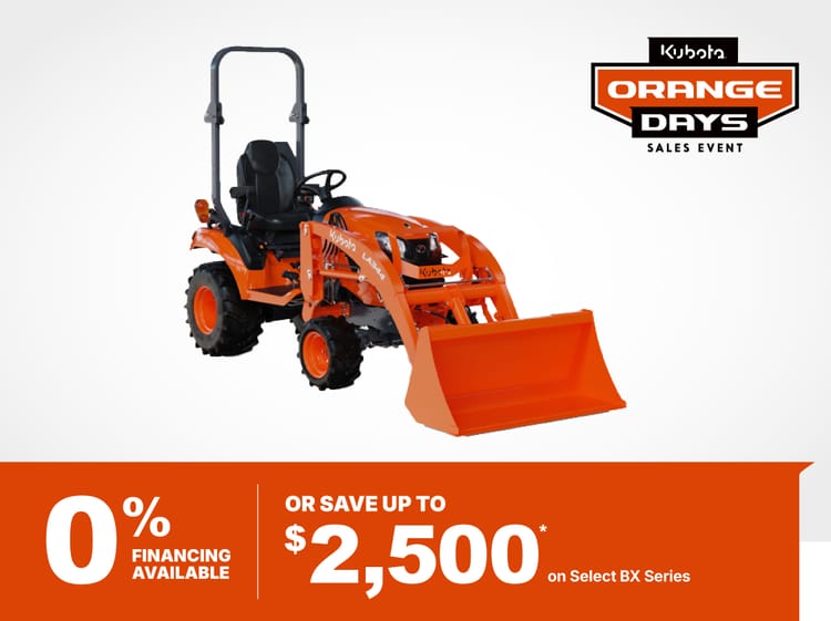 Save on Select BX Series Tractors